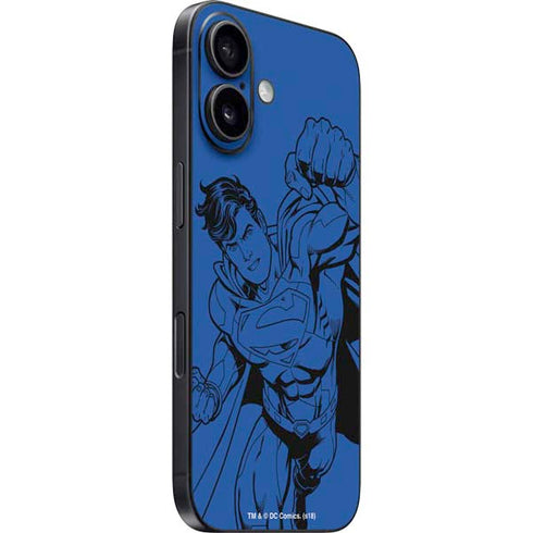 DC Comics Superman Comic Pop iPhone 16 Plus Skin
