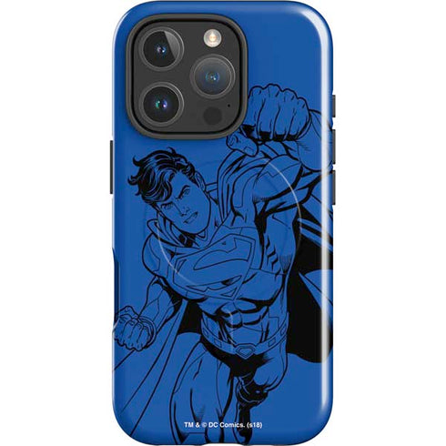 DC Comics Superman Comic Pop iPhone 16 Pro Magsafe Impact Case