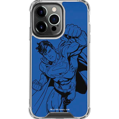 DC Comics Superman Comic Pop iPhone 16 Pro Max Clear Case