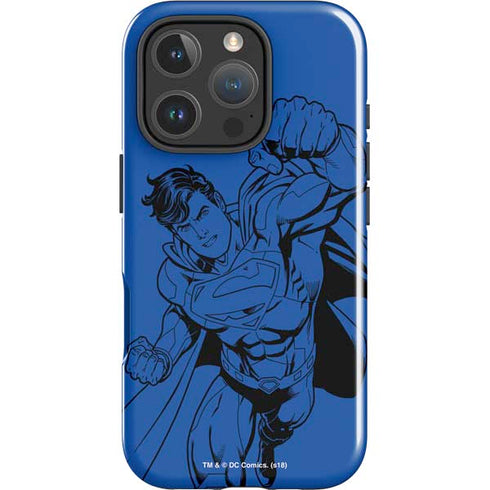 DC Comics Superman Comic Pop iPhone 16 Pro Max Impact Case