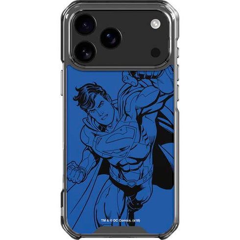 DC Comics Superman Comic Pop iPhone 18 Pro Max Clear Case