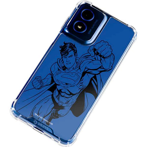 DC Comics Superman Comic Pop Moto G Play 4G (2024) Clear Case