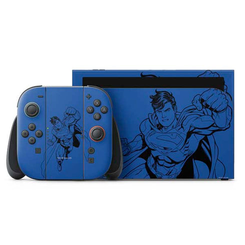 DC Comics Superman Comic Pop Nintendo Switch 2 (2025) with Joy-Con Skin