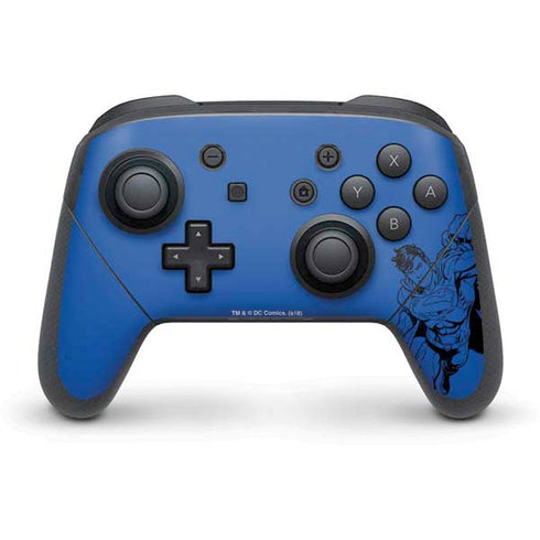 DC Comics Superman Comic Pop Nintendo Switch Pro Controller Skin