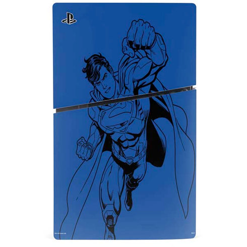 DC Comics Superman Comic Pop PS5 Slim Digital Edition Console Skin