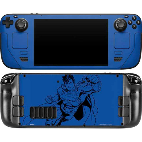 DC Comics Superman Comic Pop Steam Deck Handheld Gaming Computer OLED Skin