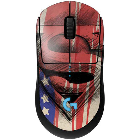 DC Comics Superman Crest G Pro Wireless Gaming Mouse Skin