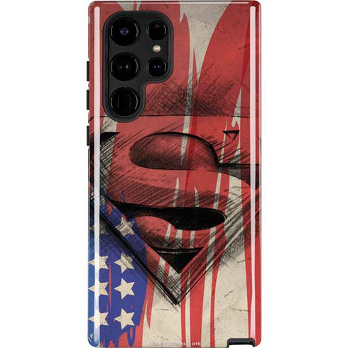 DC Comics Superman Crest Galaxy Cases
