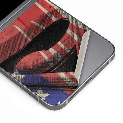 DC Comics Superman Crest Galaxy Z Flip6 Skin