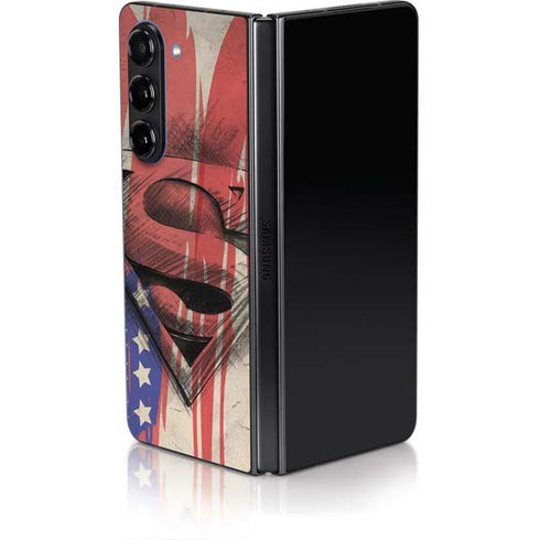 DC Comics Superman Crest Galaxy Z Fold5 5G Skin