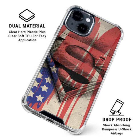 DC Comics Superman Crest iPhone 15 Clear Case
