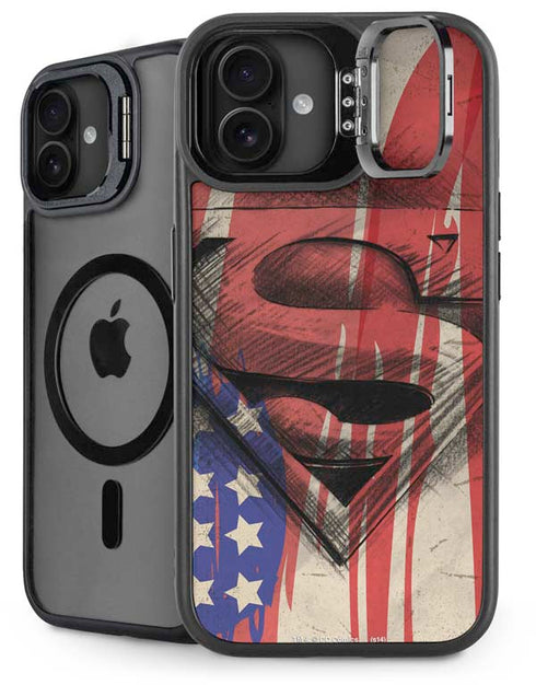 DC Comics Superman Crest iPhone 16 Kickstand Case