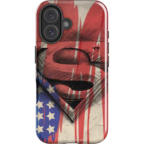 DC Comics Superman Crest iPhone 16 Plus Impact Case