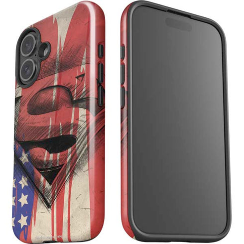 DC Comics Superman Crest iPhone 16 Plus Impact Case