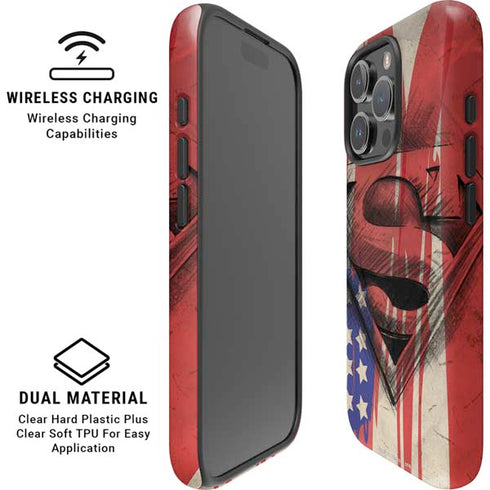 DC Comics Superman Crest iPhone 16 Pro Magsafe Impact Case