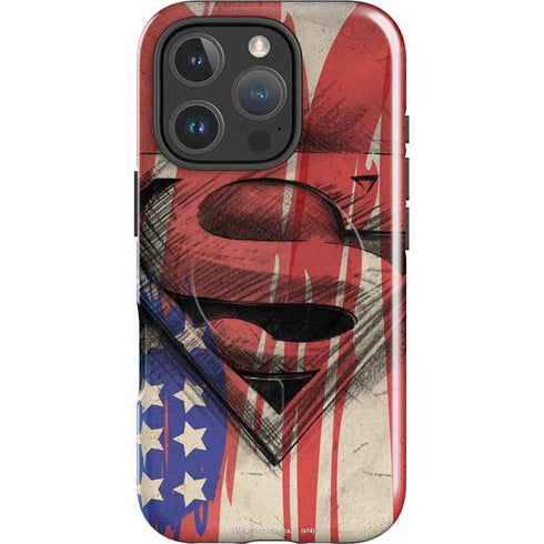 DC Comics Superman Crest iPhone 16 Pro Max Magsafe Impact Case