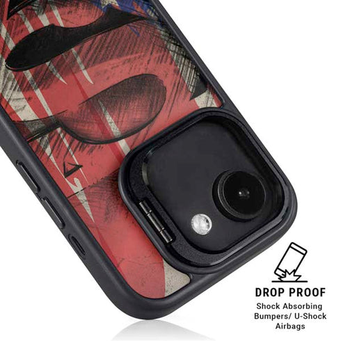 DC Comics Superman Crest iPhone 16e Kickstand Case