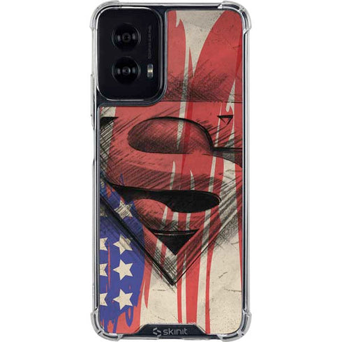 DC Comics Superman Crest Moto G Power 5G (2024) Clear Case