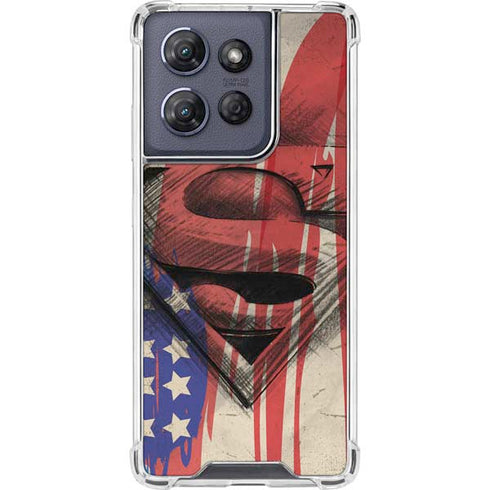 DC Comics Superman Crest Moto G Power 5G (2025) Clear Case