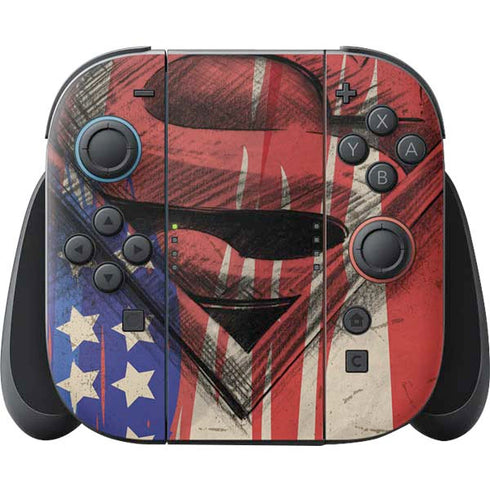 DC Comics Superman Crest Nintendo Switch 2 (2025) Joy-Con Controller Skin