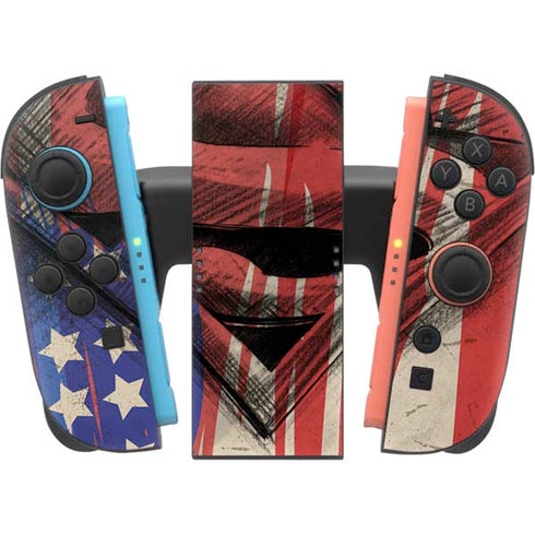 DC Comics Superman Crest Nintendo Switch 2 (2025) Joy-Con Controller Skin