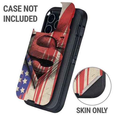 DC Comics Superman Crest Otterbox Defender iPhone Skin