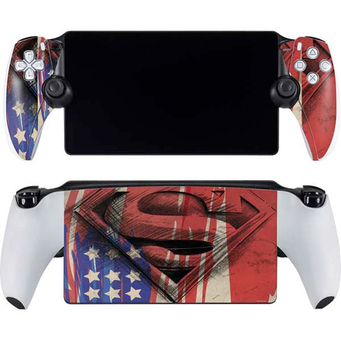 DC Comics Superman Crest PlayStation Portal Remote Player Skin