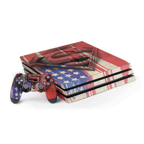 DC Comics Superman Crest PlayStation PS4 Skins