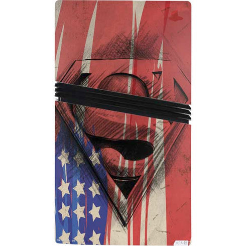 DC Comics Superman Crest PS5 Pro Bundle Skin