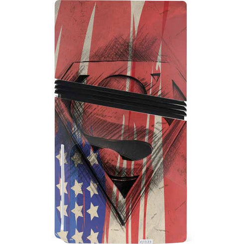 DC Comics Superman Crest PS5 Pro Disk Bundle Skin