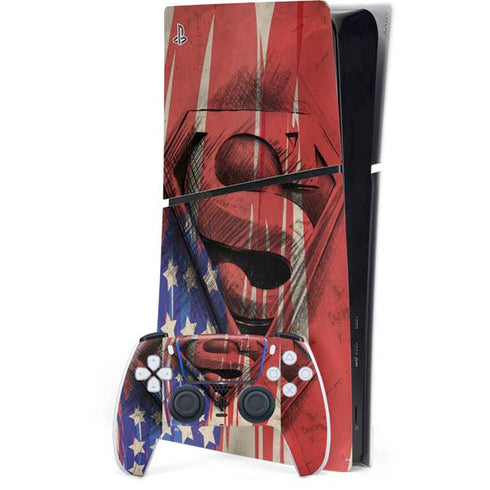 DC Comics Superman Crest PlayStation PS5 Skins