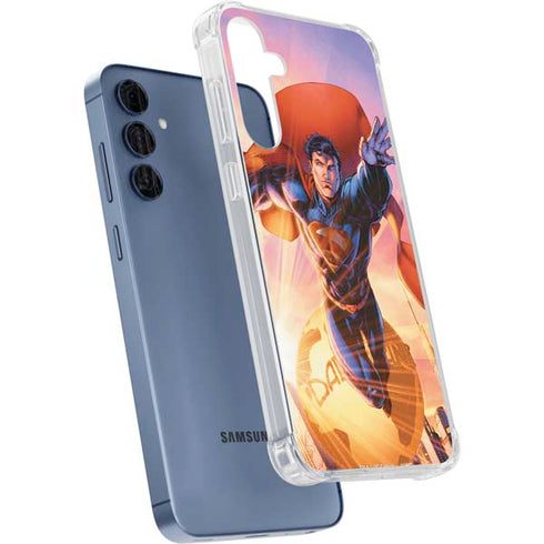 DC Comics Superman Unchained #1 75th Anniversary Cover Art by Jim Lee Galaxy A35 5G Clear Case