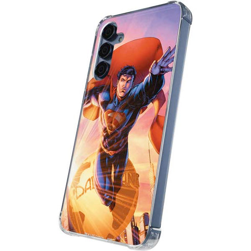 DC Comics Superman Unchained #1 75th Anniversary Cover Art by Jim Lee Galaxy A55 5G Clear Case