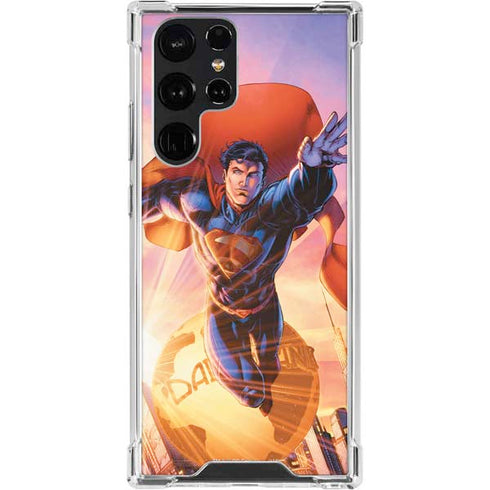 DC Comics Superman Unchained #1 75th Anniversary Cover Art by Jim Lee Galaxy S23 Ultra Clear Case