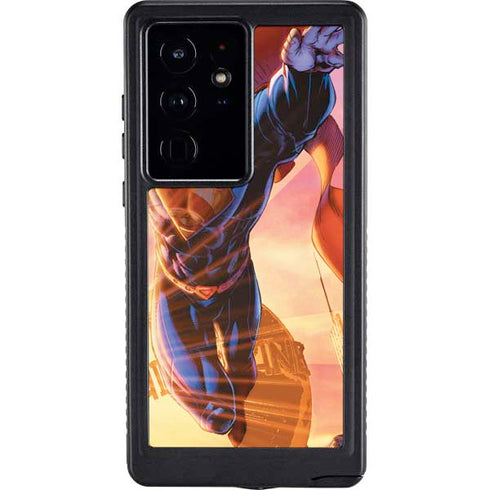 DC Comics Superman Unchained #1 75th Anniversary Cover Art by Jim Lee Galaxy S24 Ultra Waterproof Case