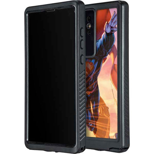 DC Comics Superman Unchained #1 75th Anniversary Cover Art by Jim Lee Galaxy S24 Ultra Waterproof Case