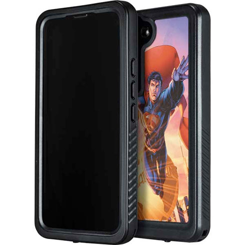 DC Comics Superman Unchained #1 75th Anniversary Cover Art by Jim Lee Galaxy S24 Waterproof Case