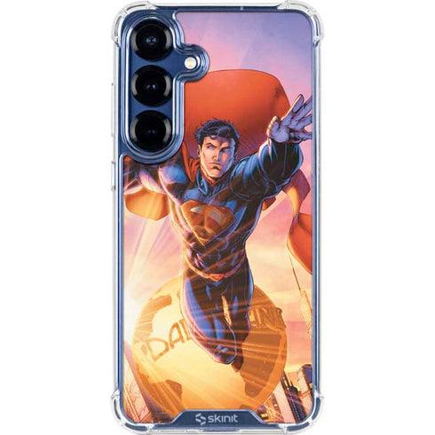 DC Comics Superman Unchained #1 75th Anniversary Cover Art by Jim Lee Galaxy S25 Clear Case