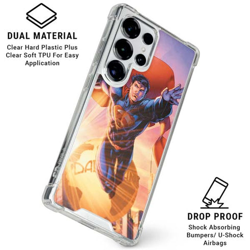 DC Comics Superman Unchained #1 75th Anniversary Cover Art by Jim Lee Galaxy S25 Ultra Clear Case