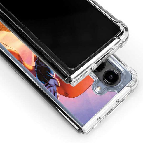 DC Comics Superman Unchained #1 75th Anniversary Cover Art by Jim Lee Galaxy Z Fold5 5G Clear Case