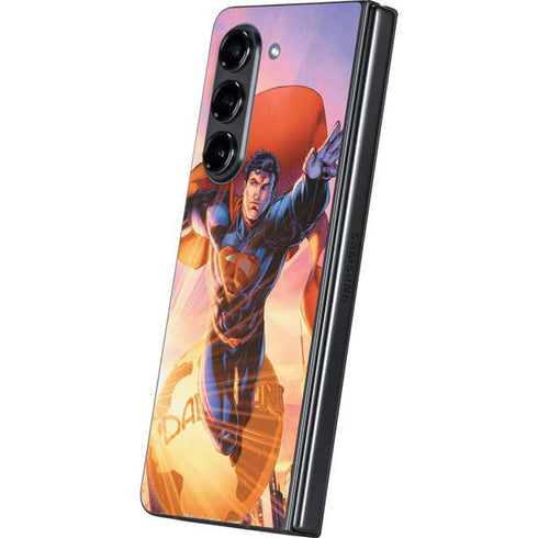 DC Comics Superman Unchained #1 75th Anniversary Cover Art by Jim Lee Galaxy Z Fold5 5G Skin