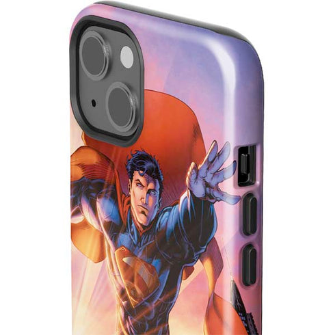 DC Comics Superman Unchained #1 75th Anniversary Cover Art by Jim Lee iPhone 15 Impact Case