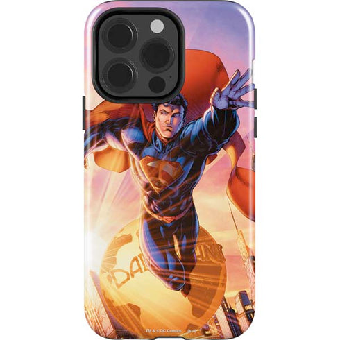 DC Comics Superman Unchained #1 75th Anniversary Cover Art by Jim Lee iPhone 15 Pro Impact Case