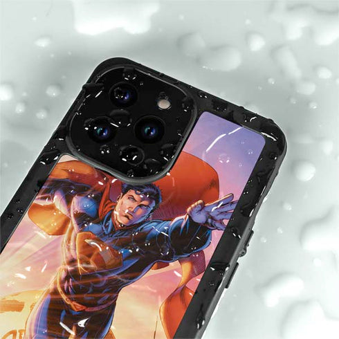 DC Comics Superman Unchained #1 75th Anniversary Cover Art by Jim Lee iPhone 15 Pro Waterproof Case