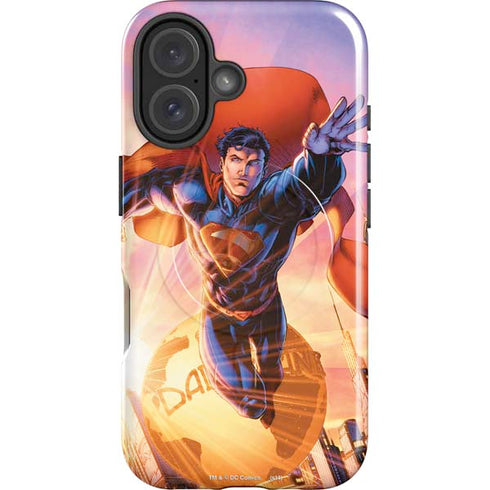 DC Comics Superman Unchained #1 75th Anniversary Cover Art by Jim Lee iPhone 16 Plus Magsafe Impact Case