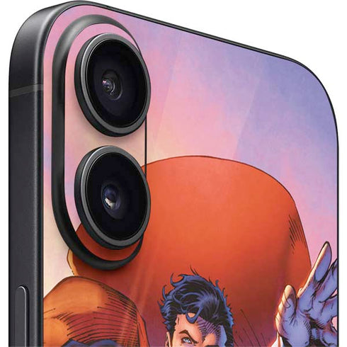 DC Comics Superman Unchained #1 75th Anniversary Cover Art by Jim Lee iPhone 16 Plus Skin