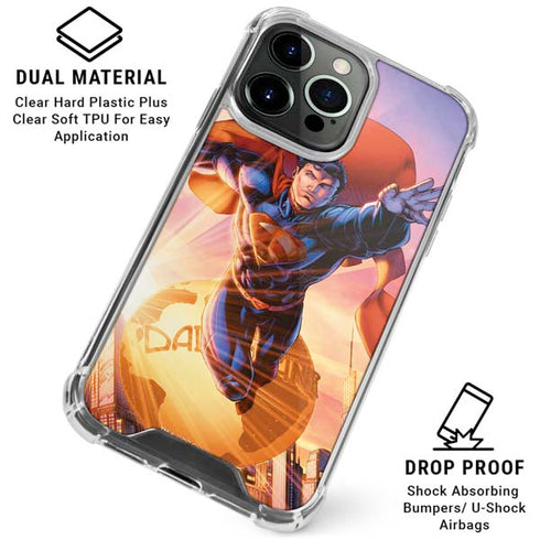 DC Comics Superman Unchained #1 75th Anniversary Cover Art by Jim Lee iPhone 16 Pro Clear Case