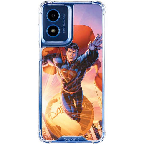 DC Comics Superman Unchained #1 75th Anniversary Cover Art by Jim Lee Moto G 5G (2024) Clear Case