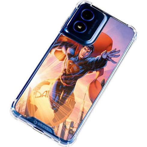 DC Comics Superman Unchained #1 75th Anniversary Cover Art by Jim Lee Moto G 5G (2024) Clear Case