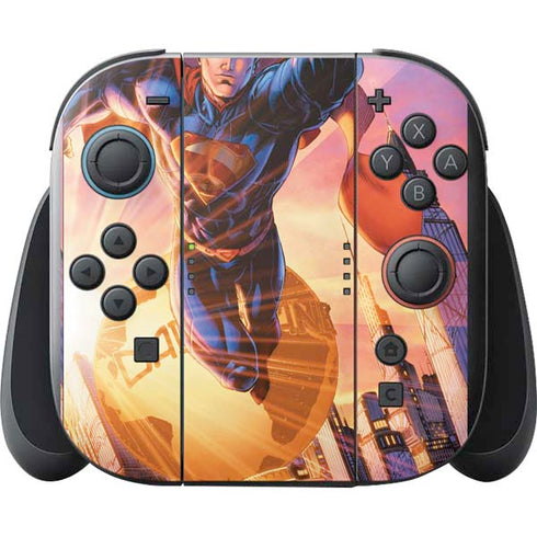 DC Comics Superman Unchained #1 75th Anniversary Cover Art by Jim Lee Nintendo Switch 2 (2025) with Joy-Con Skin